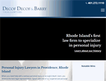 Tablet Screenshot of decof.com